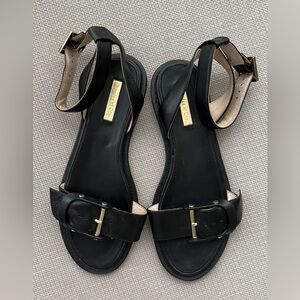 Louis et Cie black leather sandals